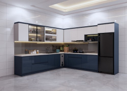 Tủ Bếp MDF An Cường Phủ Acrylic seh