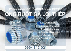Ống ruột gà lõi thép/ ống kẽm đàn hồi phi 3/4 inch ( phi 25)