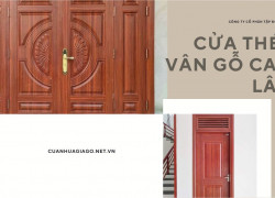 Giá cửa thép vân gỗ Cam Lâm