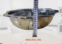 Nồi Lẩu 3 Ngăn Inox - Nồi Lẩu 3 Ngăn Inox Tròn Trung Hoa