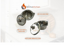 Nồi lẩu inox mini 2 ngăn lẩu 1 người - Nồi lẩu inox mini 2 ngăn cho nhà hàng