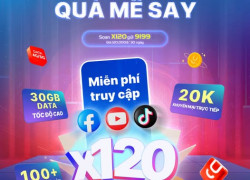 Đăng ký gói X120: Lướt mạng đã tay - Nhận quà mê say