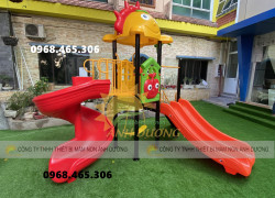 Bộ liên hoàn cầu trượt trẻ em cho trường mầm non