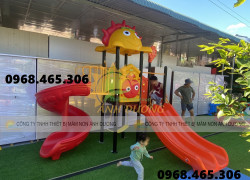 Bộ liên hoàn cầu trượt trẻ em cho trường mầm non