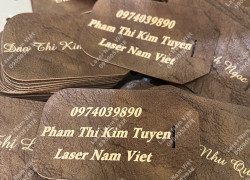Xưởng khắc laser tem logo – tem thương hiệu sắc nét, bền đẹp