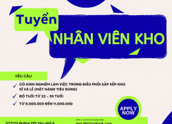 Tuyển nhân viên kho làm ở Thủ Đức