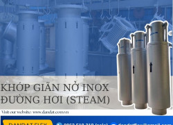 Khớp chống rung bơm dầu nóng, khớp nối giãn nở Steam, Chống rung inox cho ống khói máy bơm chữa cháy Diesel