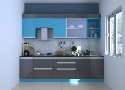 Tủ Bếp Gỗ Công Nghiệp MDF Phủ Melamine Cao Cấp