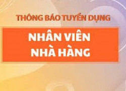 TUYỂN NHÂN VIÊN PHỤC VỤ NHÀ HÀNG