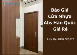 Báo Giá Cửa Nhựa Abs Hàn Quốc Giá Rẻ