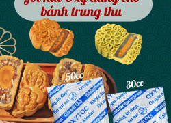 Gói hút oxy - OXYTOC - nguyên liệu làm bánh trung thu