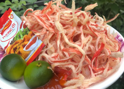 Khô mực hấp nước dừa