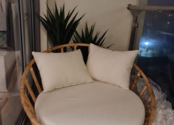 Ghế tròn mây tự nhiên