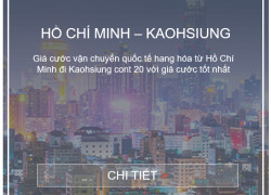 Giá cước vận tải biển từ Hồ Chí Minh đi Kaohsiung