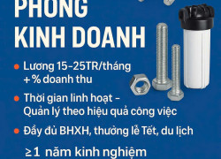Tuyển trưởng phòng KD mặt hàng bulong, đinh ốc, máy lọc..