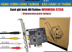 Card ghi hình AV, S-video chuẩn PCI-E AverMedia C725B