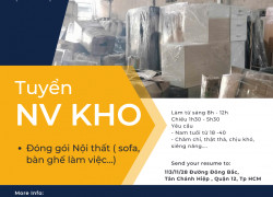 Tuyển nhân viên kho làm việc Q12