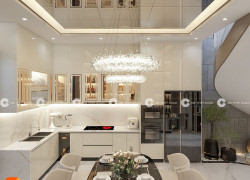 Tủ bếp Acrylic Màu Sắc Hài Hòa Phù Hợp Cho Căn Bếp