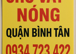 Cho Vay Nóng Quận Bình Tân - 0934.723.422