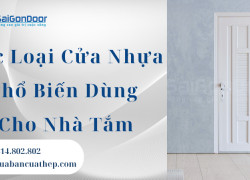 Các Loại Cửa Nhựa Phổ Biến Dùng Cho Nhà Tắm
