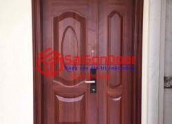 Cửa thép vân gỗ sgd ct