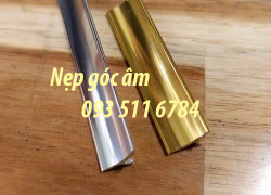 Nẹp cầu thang V nhôm inox nẹp inox U chỉ gạch nẹp góc âm
