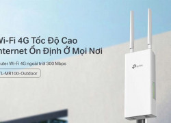 BỘ PHÁT 4G WIFI NGOÀI TRỜI MR100 – KẾT NỐI MẠNH MẼ, CHỐNG CHỊU MƯA NẮNG