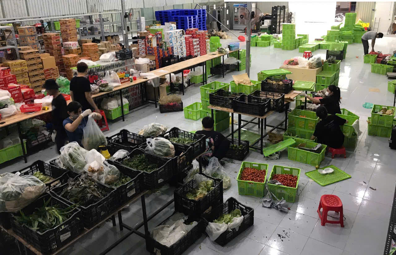 Tuyển soạn hàng giao hàng rau củ làm 1h30 sáng - 11h trưa lương 12tr