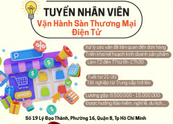 Tuyển Nhân Viên Vận Hành Sàn Thương Mại Điện Tử