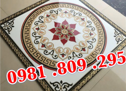 Gạch thảm nền nhà khắc vàng đẹp HP8588