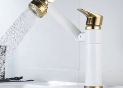 Vòi Lavabo Rửa Tay Nóng Lạnh Xoay 360 Độ CODOR V265