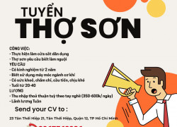 Công Ty TNHH TMDV Sao Băng tuyển 5 thợ sơn có kinh nghiệm