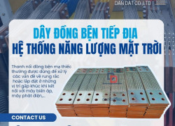 Dây đồng bện tiếp địa, thanh cái mềm nối cực máy biến áp, cáp đồng bện tiếp địa cho tủ bảng điện