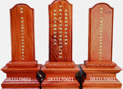 Bán bộ bài vị thờ thần linh và gia tiên bà cô ông mãnh