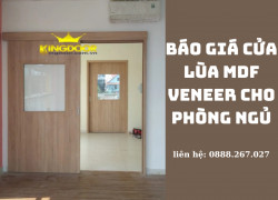 Báo Giá Cửa Lùa MDF Veneer Cho Phòng Ngủ