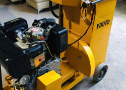 Máy cắt bê tông KC20 cắt sâu 2-20cm lắp động cơ dầu Yikito 186 9HP đề nổ