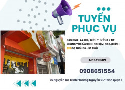 CẦN TUYỂN NHÂN VIÊN PHỤC VỤ💥