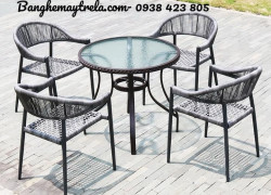 Ghế ngoài trời đan dây dù