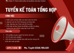 Tuyển kế toán tổng hợp