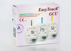 Thiết bị y tế 4H. Máy đo 3 in 1. Đường huyết- Mỡ máu- Acid Uric(Gout)