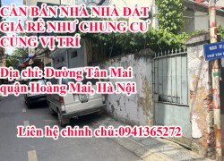 Chính chủ cần bán nhà như chung cư tại Đường Tân Mai, quận Hoàng Mai, Hà Nội