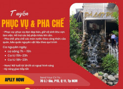 CA PHÊ ĐÀ LẠT PHỐ  Tuyển phục vụ pha chế