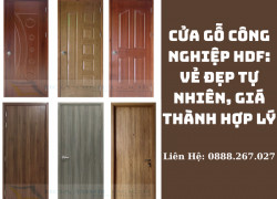 Cửa Gỗ Công Nghiệp HDF: Vẻ Đẹp Tự Nhiên, Giá Thành Hợp Lý