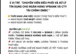 Tuyển chuyên viên quản lý tài sản qua điện thoại tại Bình Thạnh