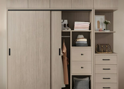 Tủ Áo Gỗ Công Nghiệp MDF Cánh Lùa Cao Cấp