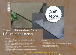 Tuyển Dụng: Nhân Viên Nam Hỗ Trợ Kinh Doanh (Gạch men)