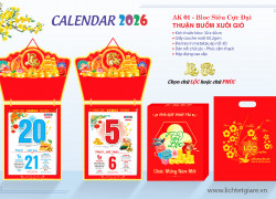 Lịch Bloc treo tường 2026
