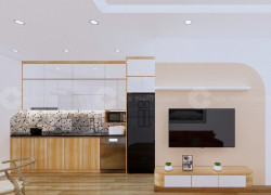 Tủ Bếp Gỗ Công Nghiệp Phủ Acrylic Cao Cấp, Hiện Đại