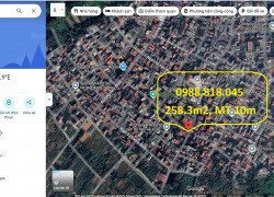 Bán đất mặt đường Yên Bình - Hòa Bình, phường Yên Nghĩa, Hà Nội. 258m2, MT 10m, miễn TG