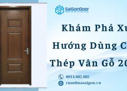 Khám Phá Xu Hướng Dùng Cửa Thép Vân Gỗ 2025